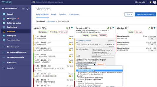 le logiciel de vie scolaire pour gérer les absences des élèves